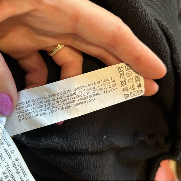 Zara Black Embroidered Fashion Ladies Sweatshirt, Small - Picture 10 of 10